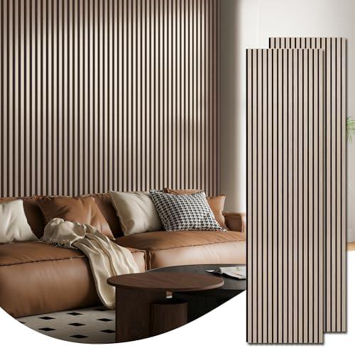 Art3d Acoustic Wood Slat Panels 94.5"x24" by Art3d