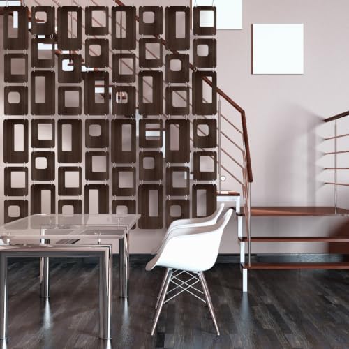 Thyle 8 Strings Mid Century Modern Room Divider Brown Hanging Decorative Screen - Image 2