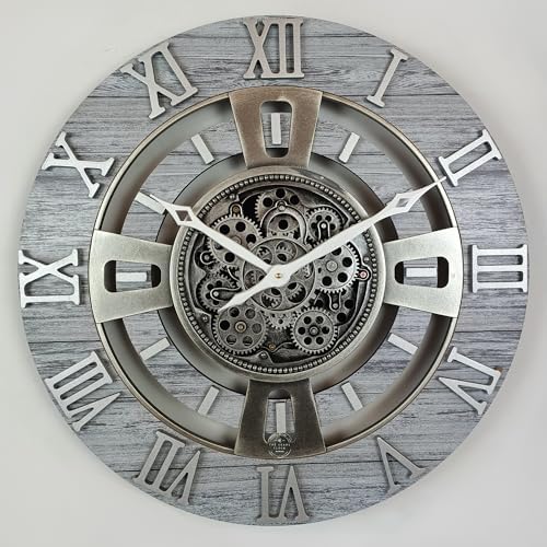 ImprovingLife The Gears Clock Real Moving Gear Wall Clock England Line) - Image 6