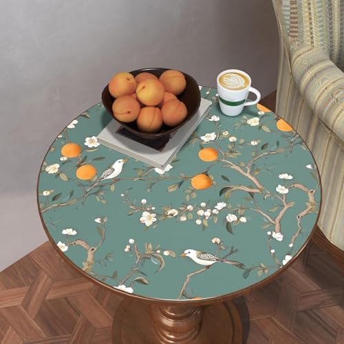 Laatse Vintage Green Bird Floral Wallpaper Peel and Stick 17.5"x118" - Image 5