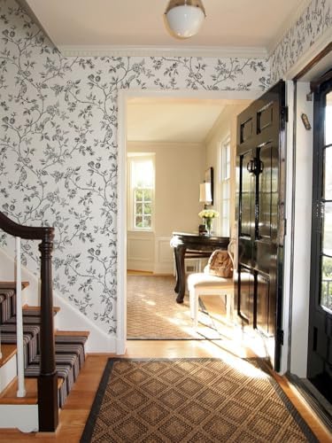 Orainege Floral Birds Wallpaper Peel and Stick Wallpaper Removable - Image 2