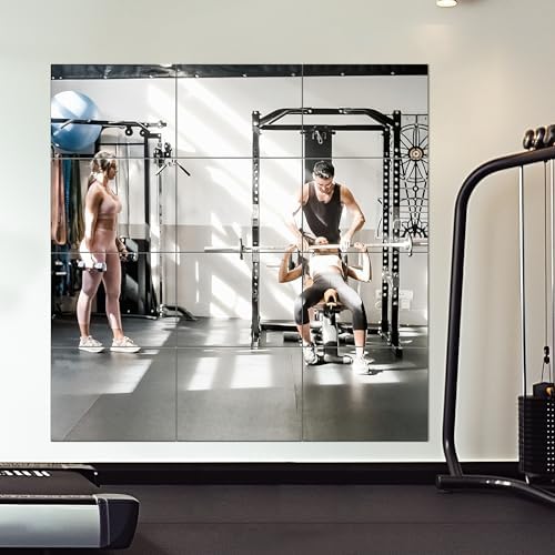 Delma Frameless Mirror Tiles 16"x12"x12 Pcs Wall Mounted by Delma