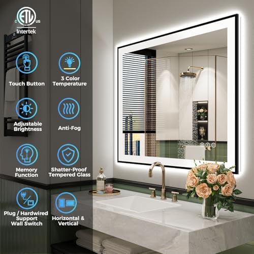 28x36 LED Bathroom Mirror with Lights - Image 2