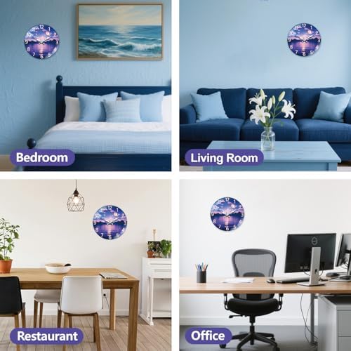 peacoblue Night Sky Wall Clocks Battery Operated - Image 6
