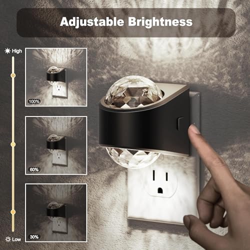 JandCase Night Lights Plug into Wall, 2 Pack Star Projector Night Light - Image 2