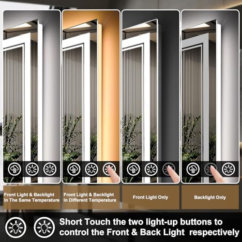 Ratsamee 30"x36" LED Bathroom Mirror - Image 4