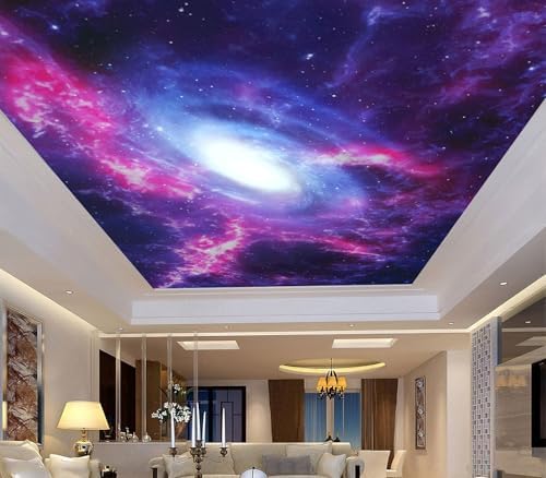 Stunning Purple Pink Galaxy Nebula Space Wallpaper Peel Stick - Image 4
