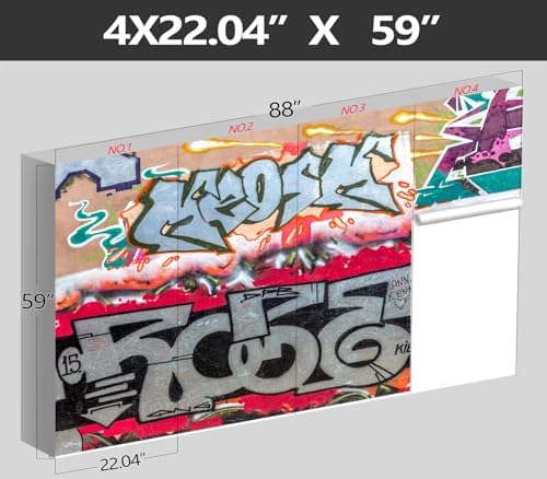 XMPMBM-Graffiti Art backsplash Large Decorative Wallpaper Bedroom Bathroom - Image 4