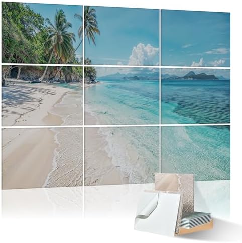 9 Pack Wall Art Acoustic Panels, Decorative Sound Dampening Panels, Acoustic by ENSEPST
