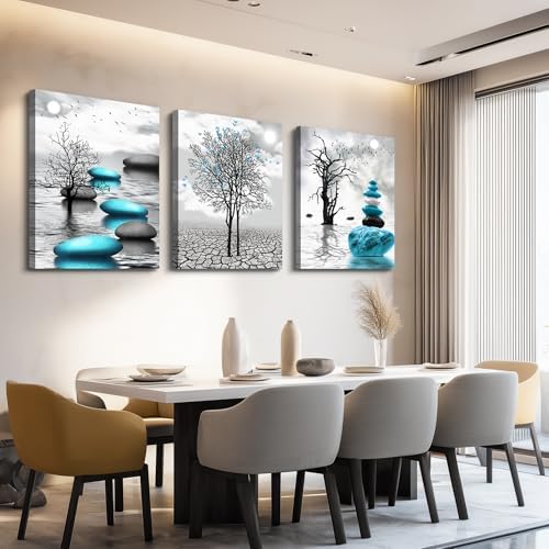 Canvas Wall Art for Living Room Wall Decor for Bedroom Bathroom Black and White - Image 5