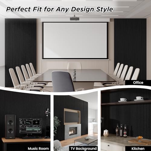 SMARTSTANDARD Acoustic Slat Wall Panels-4 Piece 106" x 12.6" - Image 4