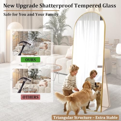 Arched Full Length Floor Mirror - Image 5