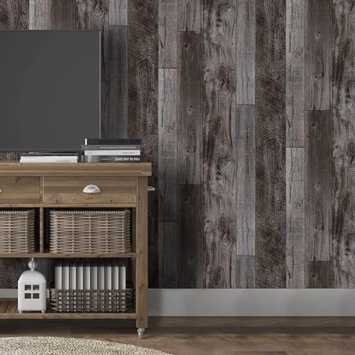 Yun-aeon Natural Wood-Gray Contact Paper Peel and Stick Wallpaper - Image 2