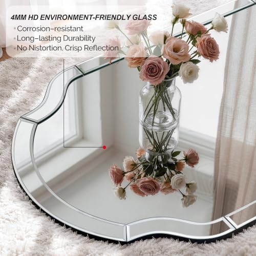 47" x 32" Large Wall Mirrors for Living Room, Modern Elegant Decorative Mirror - Image 3