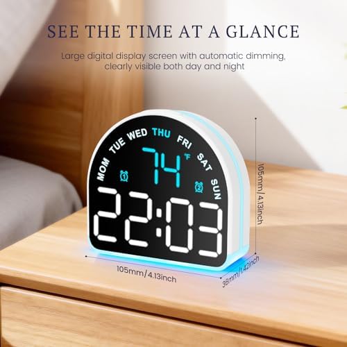 Heavy Sleeper Alarm Clock: Super Loud Alarm & Gentle Wake-Up Light - Image 2