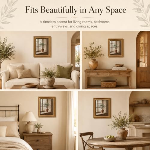 Gold Framed Wall Art, Vintage Olive Tree Canvas Prints – Farmhouse - Image 6
