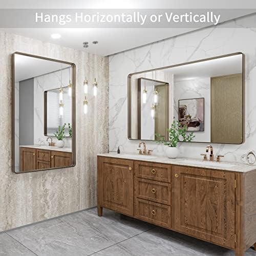 LOAAO 48"X32" Bronze Bathroom Mirror - Image 4