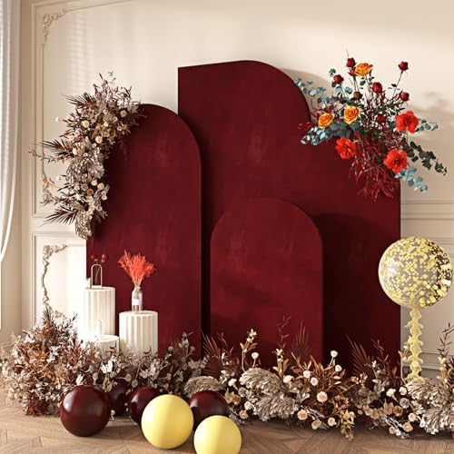 Dark Red Velvet Wallpaper Peel and Stick Burgundy Removable Paper - Image 4