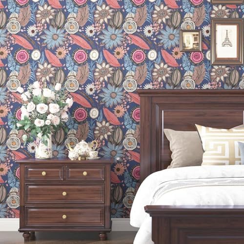 Laatse Boho Wallpaper Peel and Stick 17.5"x393" - Image 2