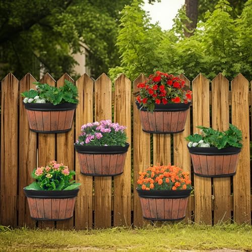 Layhit 6 Pcs Wall Hanging Planters, 10 Inches by ShungLan