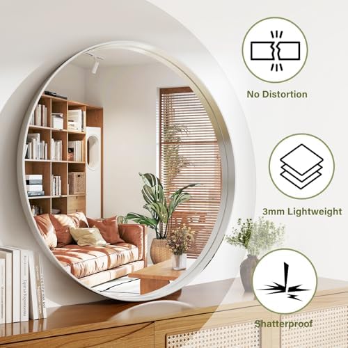 48 Inch Round Bathroom Mirror - Image 5