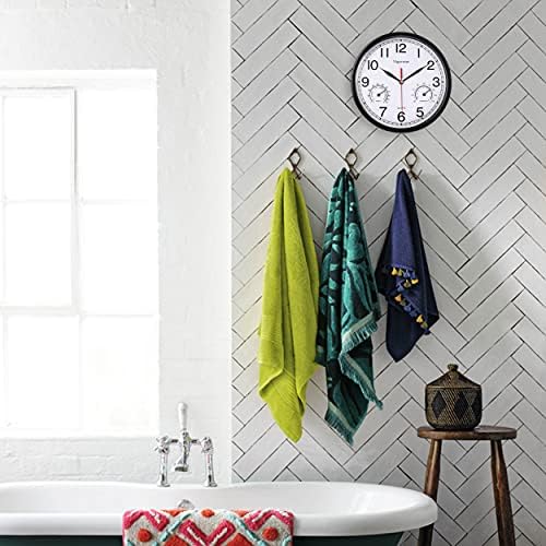 8 Inch White Wall Clock Sweep Silent Wall Clocks - Image 6