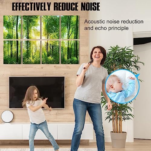 YPY Sound Proofing Panels, Sound Absorbing Wall Art Forest, Acoustic Panels - Image 5