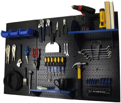 Wall Control Pegboard Organizer 4 ft. Metal Pegboard Standard Tool Storage Kit by Wall+Control