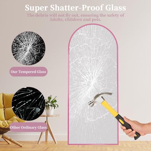 58"x19" Arched Full Length Mirror - Image 4