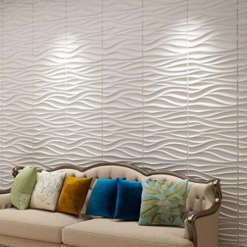Art3d 19.7" x 19.7" Wall Panel Wavy - Image 3