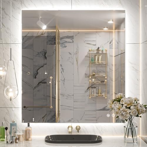 Keonjinn 32 x 36 Inch Bathroom Mirror by Keonjinn