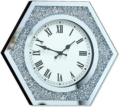 Large Crystal Crush Diamond Wall Clock - Image 2