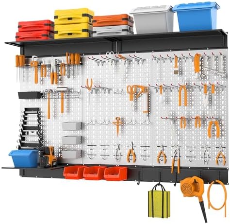 WALMANN 113 PCS Pegboard Wall Tool Organizer Kit - Image 2