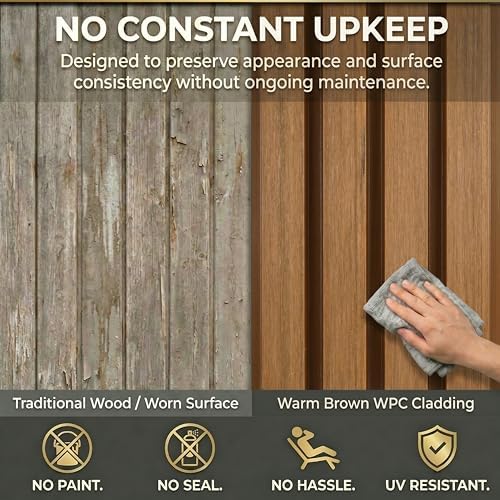 From Plain to Beautiful in Hours WPC Exterior Wall Slat Panels Waterproof - Image 6