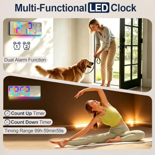TXL 17.2 Inch Large Digital Wall Clock - Image 3