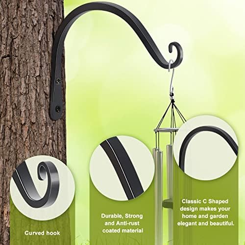 FEED GARDEN Heavy Duty Plant Hangers Outdoor Indoor, 8 Inch 2 Pack Metal - Image 3