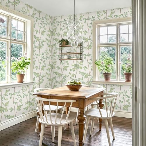 Ismoon Green and Beige Forest Peel Stick Wallpaper - Image 3