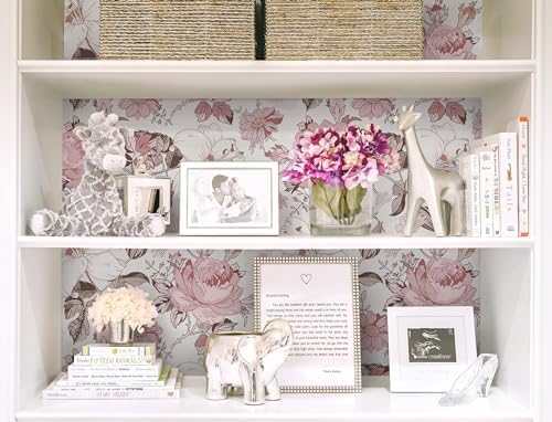 Hopepak Floral Peel and Stick Wallpaper Modern Pink Wall Paper Self Adhesive - Image 6