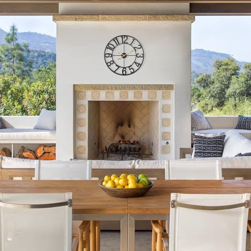Large Outdoor Clock, 30 Inch Battery Operated Decorative Clock - Image 2