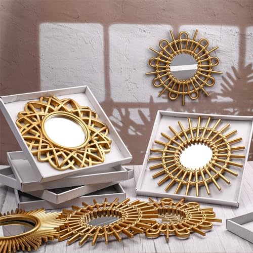 Namalu 6 Pcs Sunburst Round Mirror - Image 4