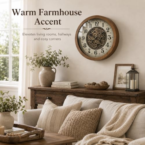 Large Real Moving Gears Wall Clocks - Image 4