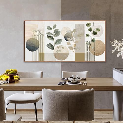 Large Boho Green Wall Art For Living Room Prints Green Botanical Boho Wall Art - Image 6