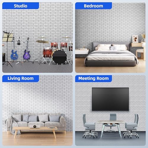 12 Pack Acoustic Panels with Self Adhesive Sound Proof Foam Panels - Image 5