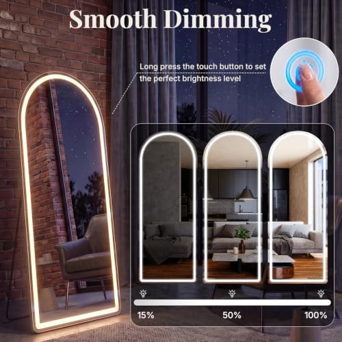 16"x60" Arched Full Length Mirror - Image 5