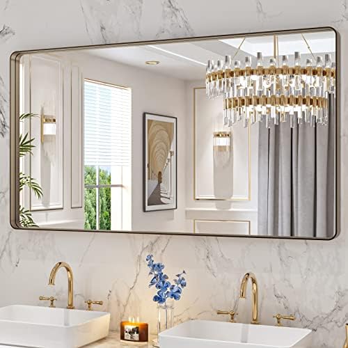 LOAAO 55”X30” Bronze Bathroom Mirrors by LOAAO