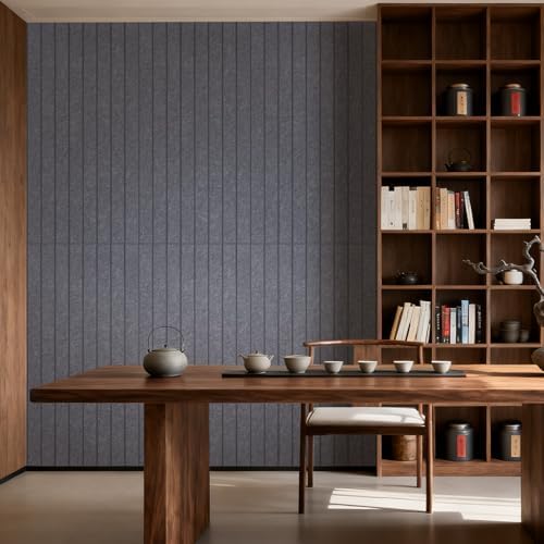 6 Pack 47.2"x23.6" Acoustic Panels, Sound Absorbing Panels, Heather Grey - Image 3