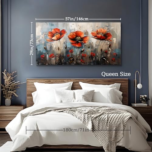 SERIMINO Large Modern Floral Wall Decor - Image 3