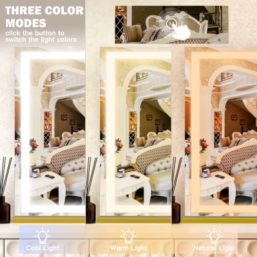 ROLOVE Extra Large Gold Hollywood Vanity Mirror - Image 4