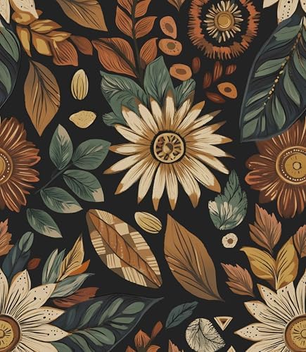 Laatse Boho Wallpaper Peel and Stick 17.5"x393" by Laatse