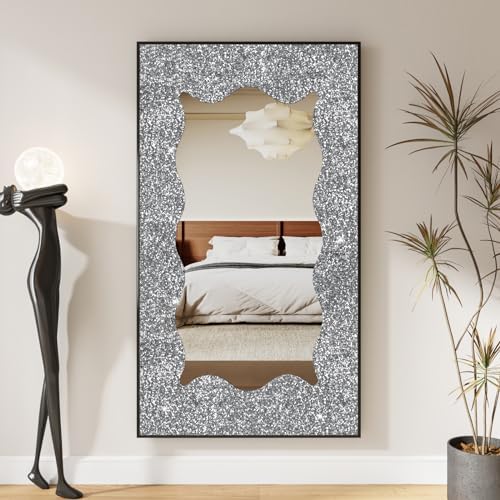 CRE8TIVE 8"x80" Silver Chunky Glitter Wallpaper Border Peel and Stick Silver - Image 4